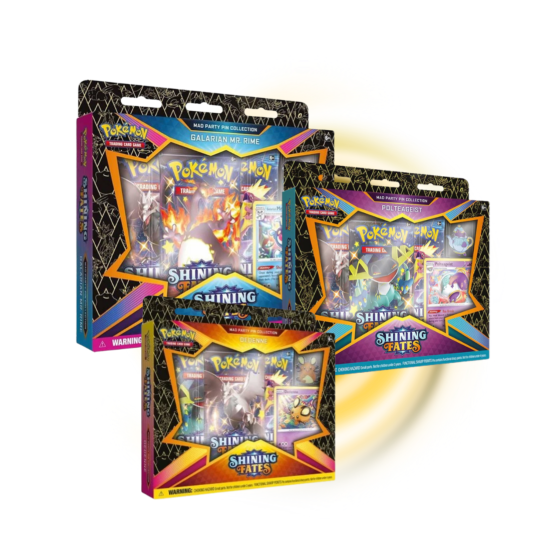Sword & Shield Shining Fates Mad Party Pin Collection Boxes