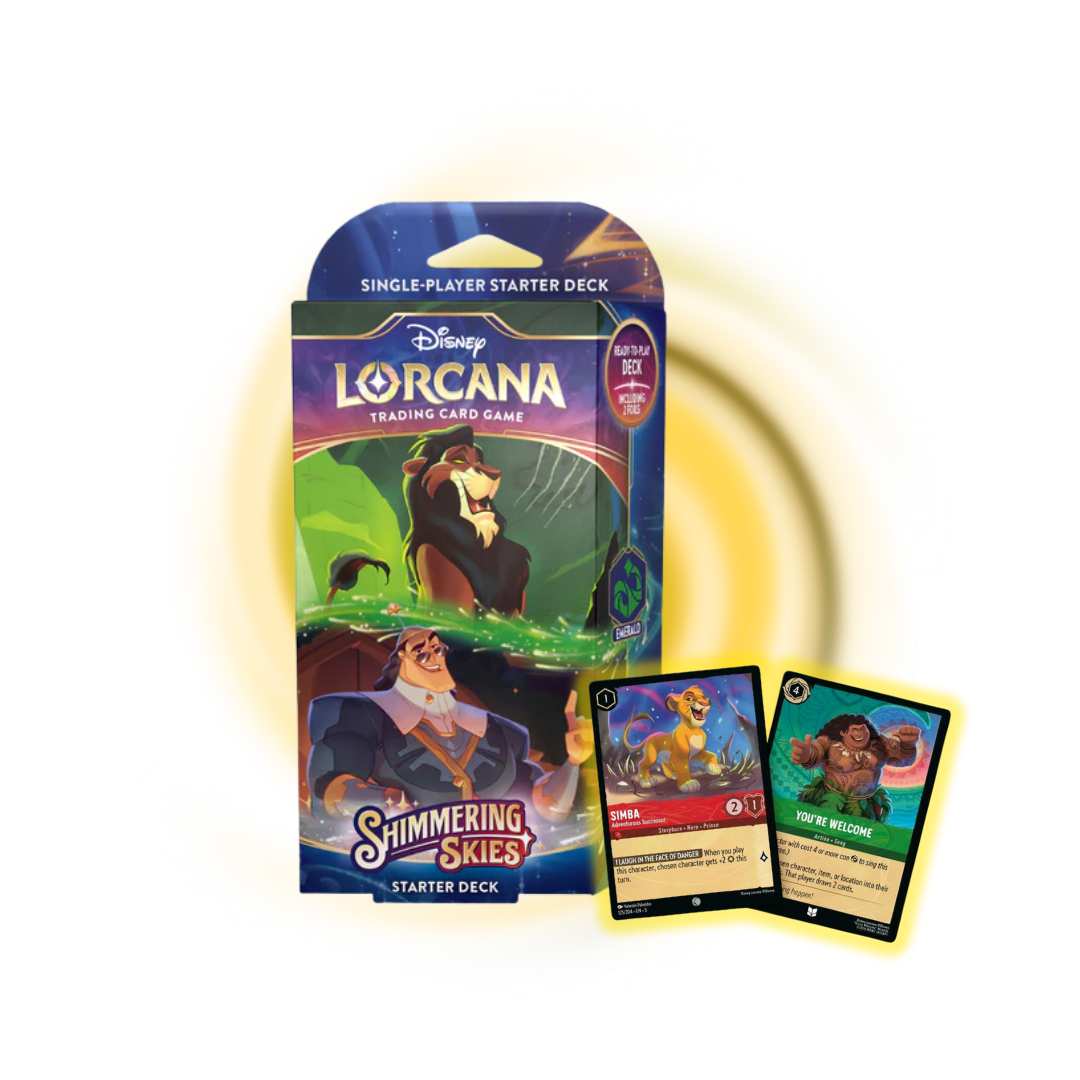 Lorcana – Shimmering Skies Starter Deck – Emerald & Steel