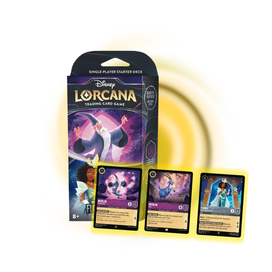 Lorcana – Rise of the Floodborn Starter Deck – Amethyst/Steel