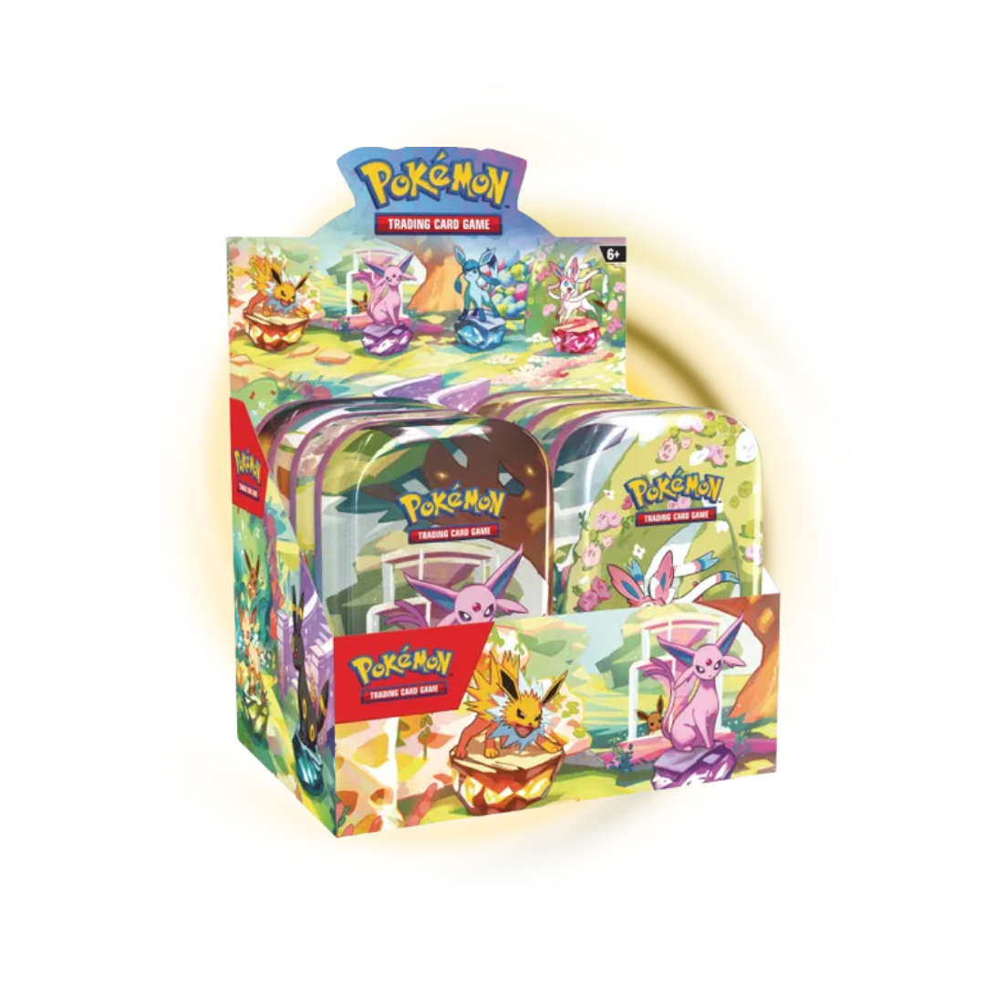 Scarlet and Violet Prismatic Evolutions Mini Tin Bundle (All Tins)
