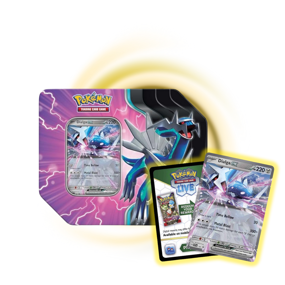Scarlet and Violet Azure Legends Tin - Dialga EX
