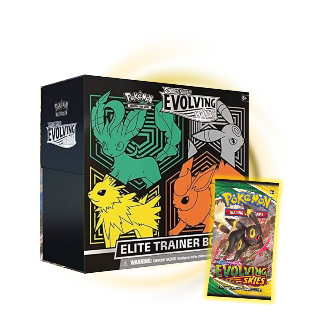 Sword & Shield Evolving Skies Elite Trainer Box Leafeon, Umbreon, Jolteon, Flareon