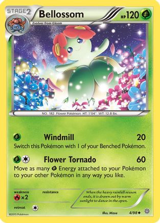 Bellossom 004/98  - Reverse Holofoil XY  Ancient Origins - Uncommon