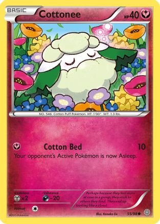 Cottonee 055/98  XY  Ancient Origins - Common