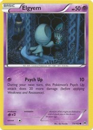 Elgyem 073/162  - Reverse Holofoil XY  BREAKthrough - Common