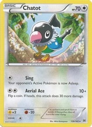 Chatot 128  - Reverse Holofoil XY  BREAKthrough - Rare