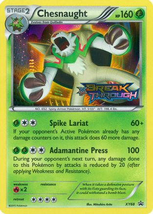 Chesnaught (Prerelease) XY68  - Holofoil XY Promos - Promo