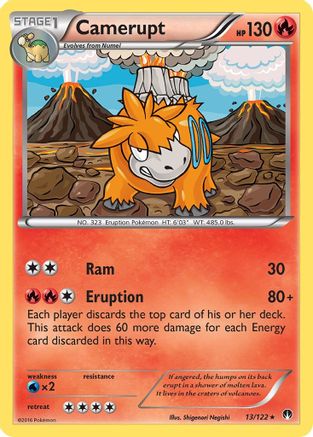 Camerupt 013  XY  BREAKpoint - Rare
