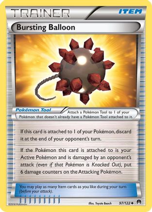 Bursting Balloon 097/122  - Reverse Holofoil XY  BREAKpoint - Uncommon