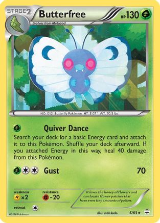 Butterfree 005/83  - Holofoil Generations - Holo Rare