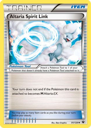 Altaria Spirit Link 091/124  - Reverse Holofoil XY  Fates Collide - Uncommon