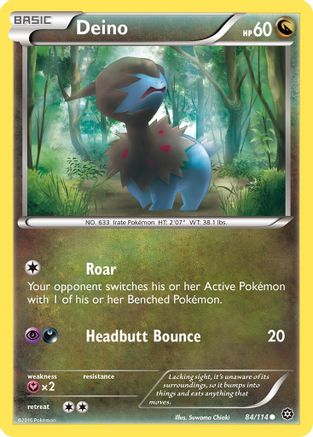 Deino 084/114  XY  Steam Siege - Common