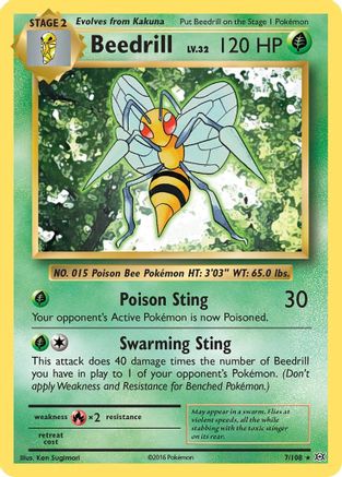 Beedrill 007/108  XY  Evolutions - Rare