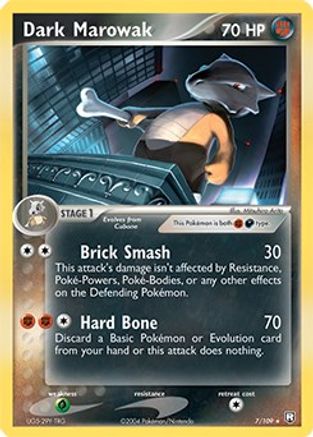 Dark Marowak 007/109  Deck Exclusives - Rare