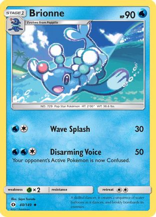 Brionne 040/149  - Reverse Holofoil SM Base Set - Uncommon