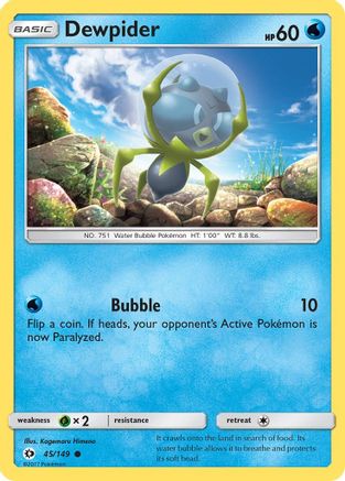 Dewpider 045/149  SM Base Set - Common