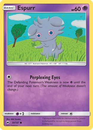 Espurr 059/147  SM  Burning Shadows - Common