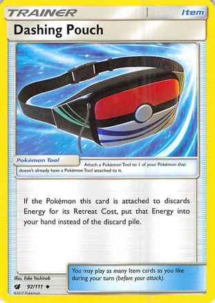 Dashing Pouch 092/111  SM  Crimson Invasion - Uncommon