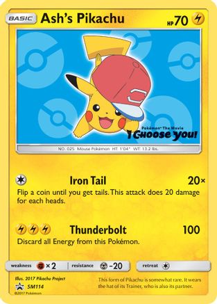 Ash's Pikachu SM114  SM Promos - Promo