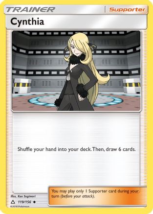 Cynthia 119/156  - Reverse Holofoil SM  Ultra Prism - Uncommon