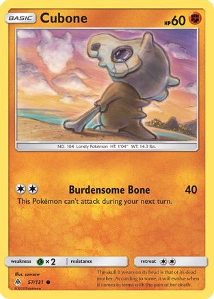 Cubone 057/131  SM  Forbidden Light - Common