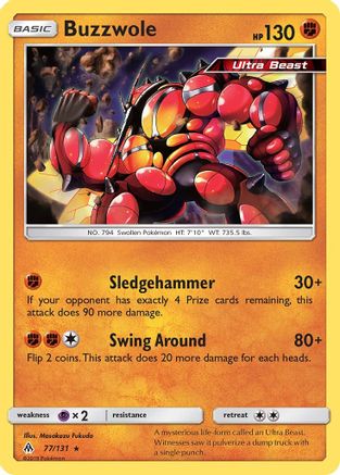 Buzzwole 077/131  SM  Forbidden Light - Rare