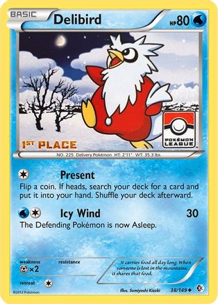 Delibird 038/149  - Reverse Holofoil League & Championship Cards - Promo