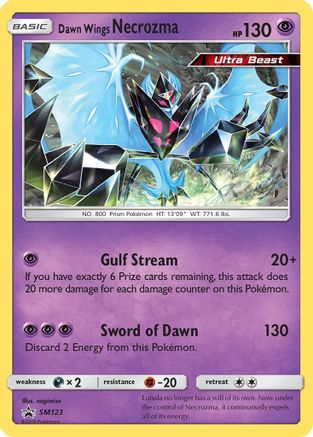 Dawn Wings Necrozma SM123  - Holofoil SM Promos - Promo