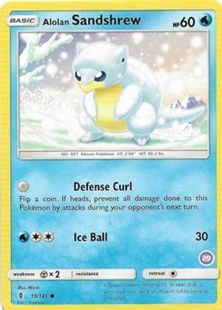 Alolan Sandshrew (29) 019  SM Trainer Kit Alolan Sandslash & Alolan Ninetales - Common
