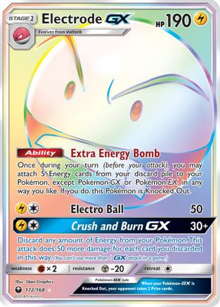 Electrode GX (Secret) 172  - Holofoil SM  Celestial Storm - Secret Rare