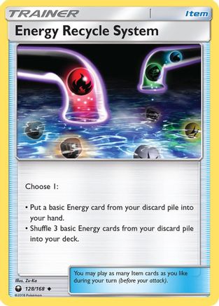 Energy Recycle System 128/168  - Reverse Holofoil SM  Celestial Storm - Uncommon