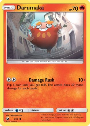 Darumaka 008  - Reverse Holofoil Dragon Majesty - Common