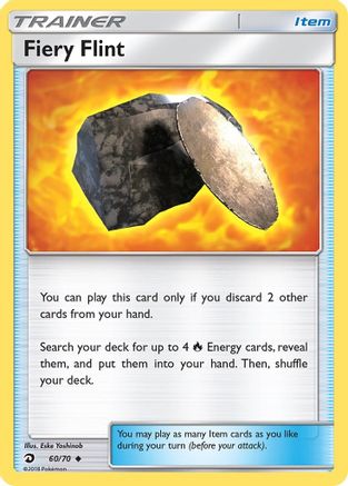 Fiery Flint 060/70  - Reverse Holofoil Dragon Majesty - Uncommon