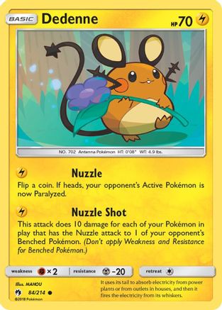 Dedenne (84) 084/214  SM  Lost Thunder - Common