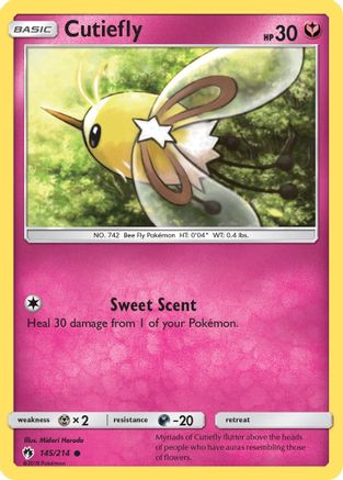 Cutiefly 145/214  SM  Lost Thunder - Common
