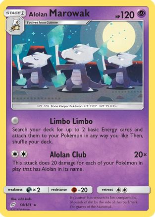 Alolan Marowak 064/181  SM  Team Up - Rare