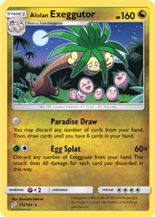 Alolan Exeggutor (115) 115/181  SM  Team Up - Rare