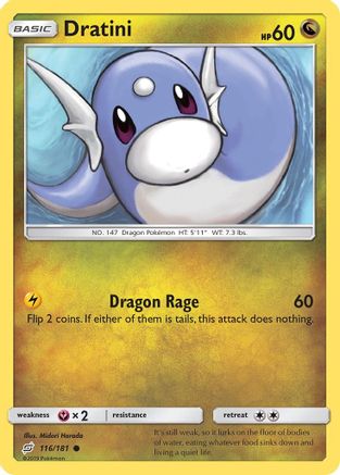 Dratini (116) 116/181  - Reverse Holofoil SM  Team Up - Common