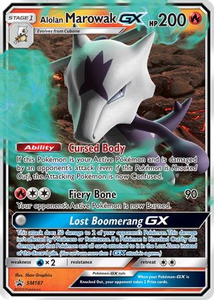 Alolan Marowak GX SM187  - Holofoil SM Promos - Promo