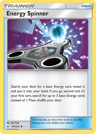 Energy Spinner 170/214  SM  Unbroken Bonds - Uncommon
