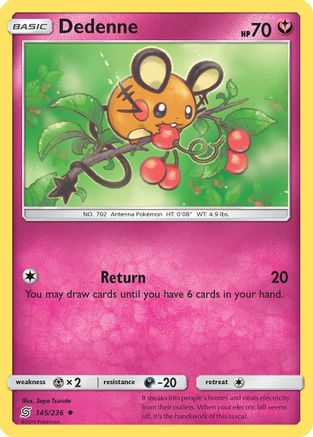 Dedenne 145/236  SM  Unified Minds - Uncommon