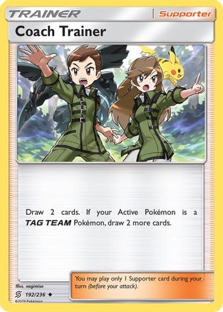 Coach Trainer 192/236  - Reverse Holofoil SM  Unified Minds - Uncommon