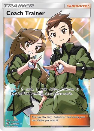Coach Trainer (Full Art) 233  - Holofoil SM  Unified Minds - Ultra Rare