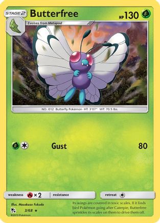 Butterfree 003/68  Hidden Fates - Rare