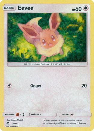 Eevee 012/12  - Holofoil McDonalds Promos 2019 - Promo