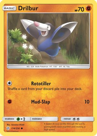 Drilbur 114/236  SM  Cosmic Eclipse - Common