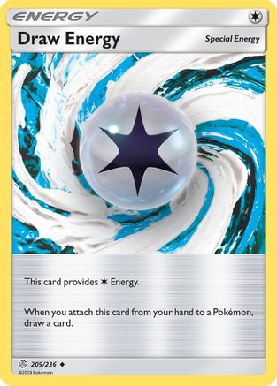 Draw Energy 209/236  - Reverse Holofoil SM  Cosmic Eclipse - Uncommon