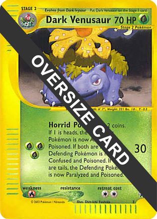 Dark Venusaur 007  Jumbo Cards - Promo