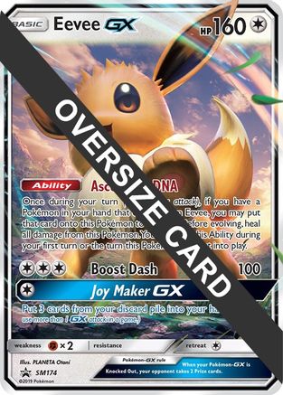 Eevee GX SM174  - Holofoil Jumbo Cards - Promo