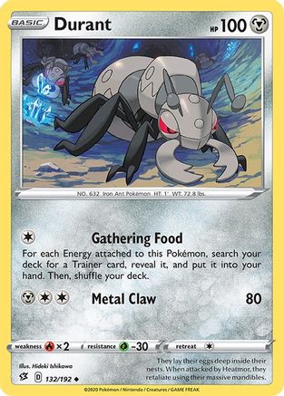 Durant 132/192  SWSH02 Rebel Clash - Uncommon